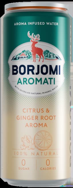 Borjomi with citrus & ginger flavor