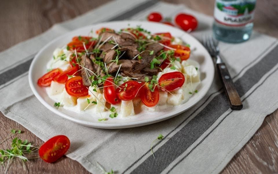 Салат с Дыней и Говядиной