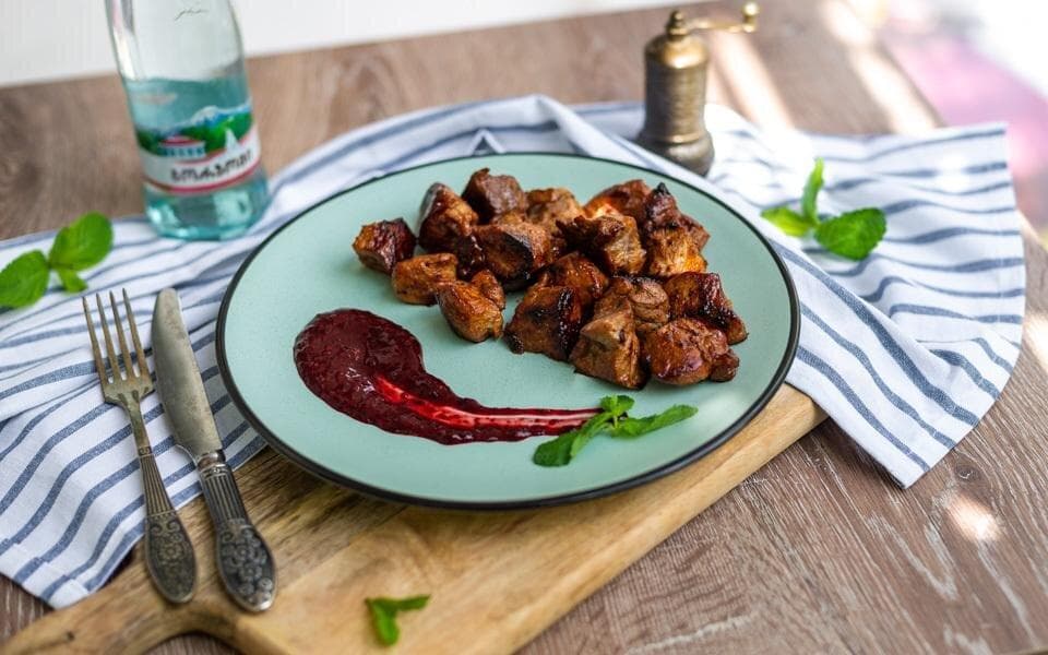 Pork with Blackberry Sauce