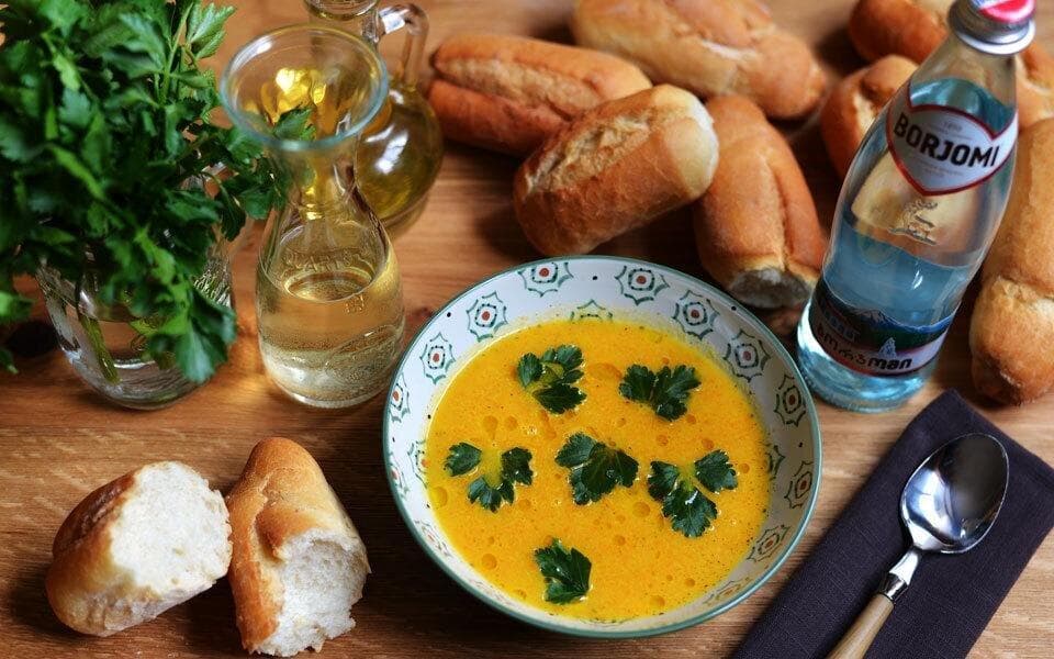 Carrot and apple soup