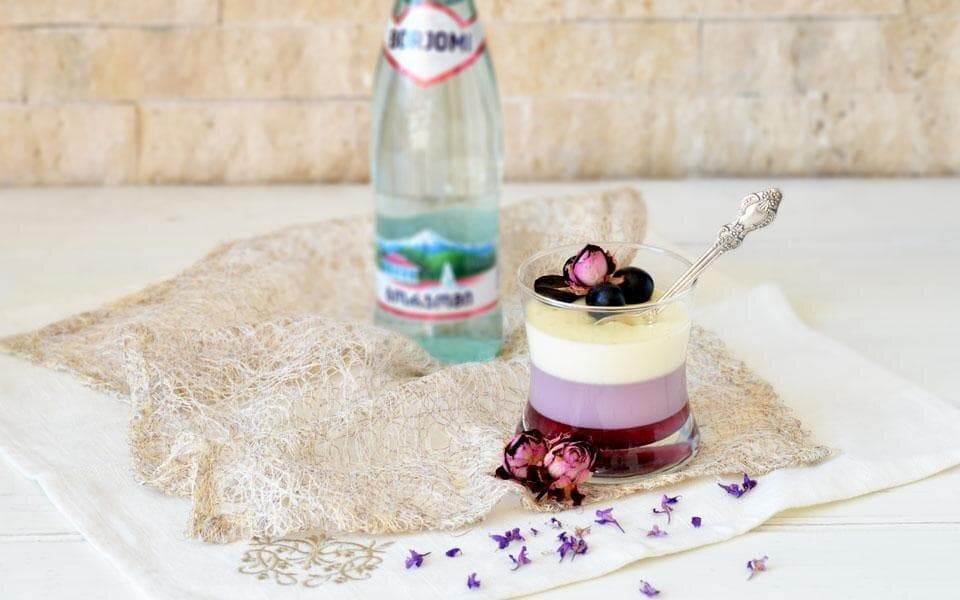 Виноградная панна котта 