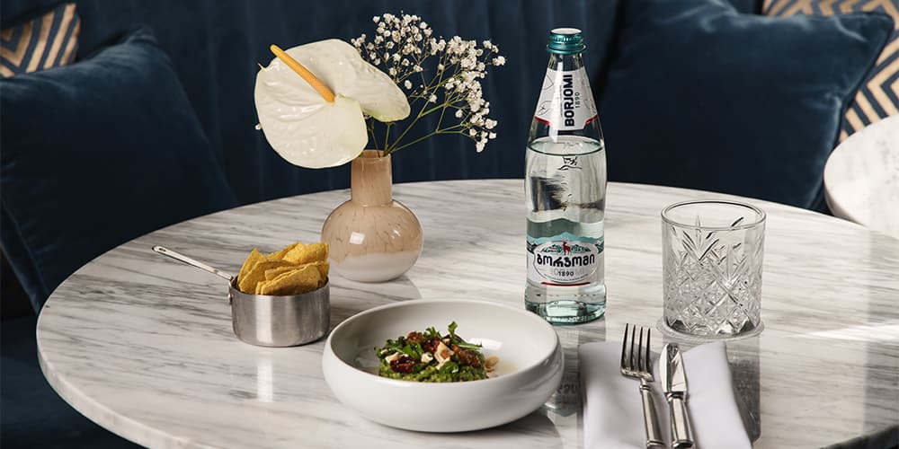 მწვანე ლობიოს დიფი ქეშიუს ბაჟეს სოუსით